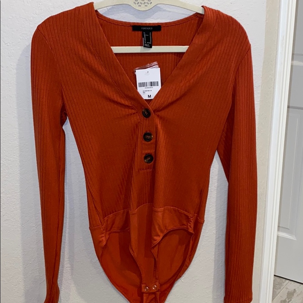 Burnt Orange Body Suit